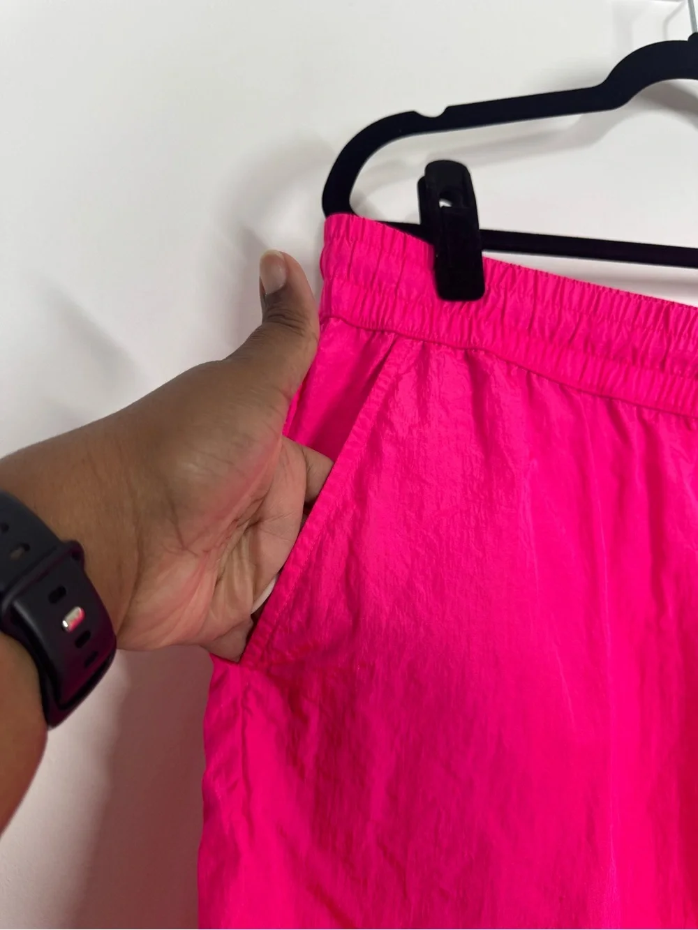 The Future Collective Shorts High Rise Bermuda Winderbreaker Neon